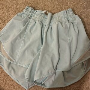 Light blue Lulu hotty hot shorts